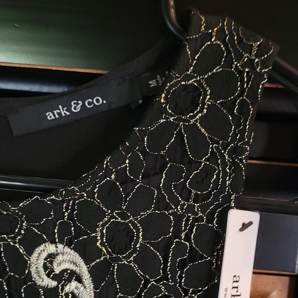 NWT Black Dressy Mini Dress Med - Picture 4 of 9